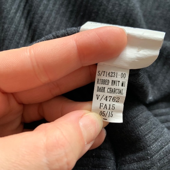 Dark grey knit pencil skirt - Picture 6 of 6